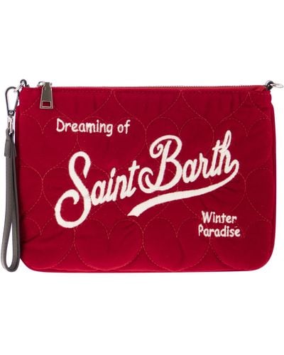 Mc2 Saint Barth Sac Pochette avec bandoulière - Rouge