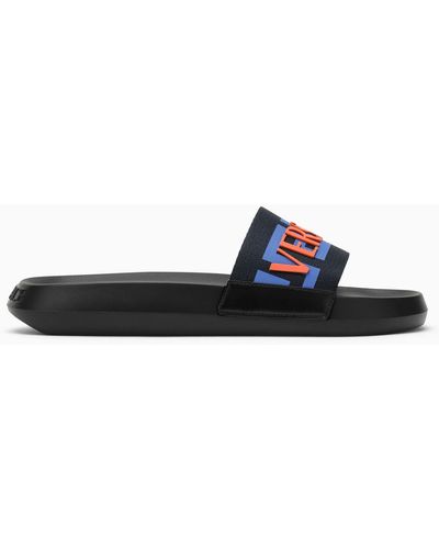 Versace Slide With Logo - Blue