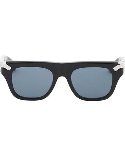 Alexander McQueen Punk Nietmaske Sonnenbrille - Blau