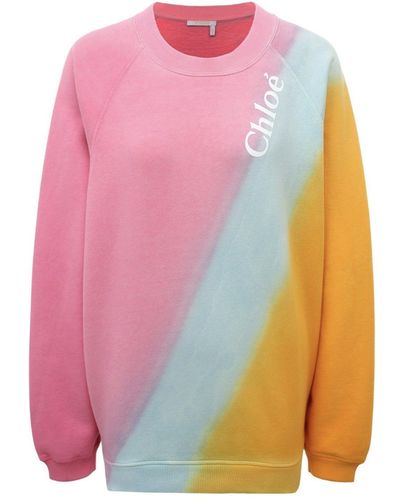 Chloé Logo Cotton Sweatshirt - Multicolor