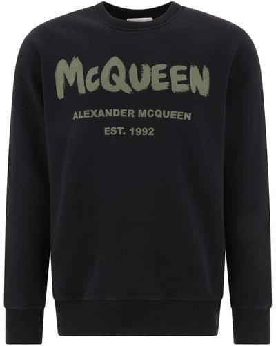 Alexander McQueen Mc Queen Graffiti Siscutir - Negro