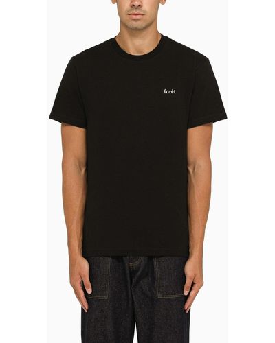 Forét Black Air T -Shirt in Bio -Baumwolle - Negro