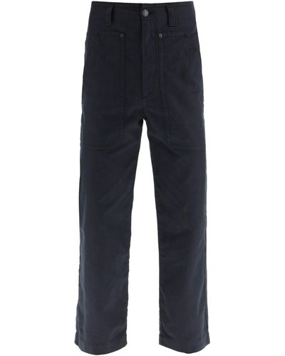 Isabel Marant «Perel» Coton et pantalon en lin - Bleu