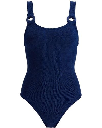 Hunza G Full Body Domino Swimsuit - Blauw