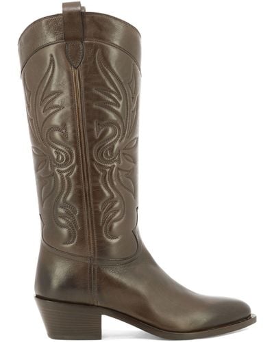 Sartore Texan Boots - Brown