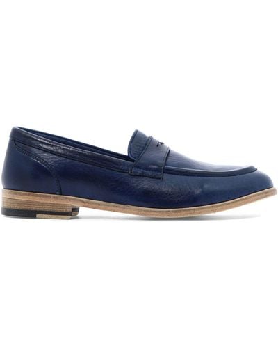 Sturlini Classic Leather Loafers - Blue