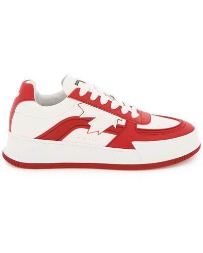 DSquared² Kanadische Sneakers aus Leder von - Rot
