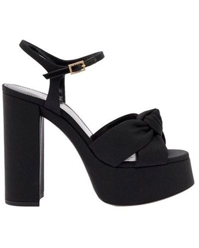 Saint Laurent 95 Node Sandals - Black