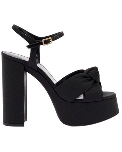 Saint Laurent 95 Knoten Sandalen - Schwarz