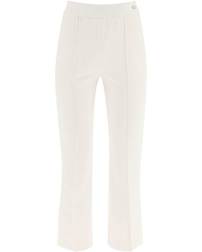 Agnona Technical Cotton Jersey Pants - White