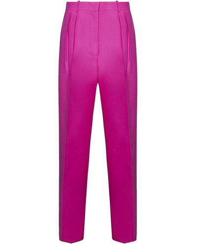 Valentino Wolle und Seidenhose - Pink
