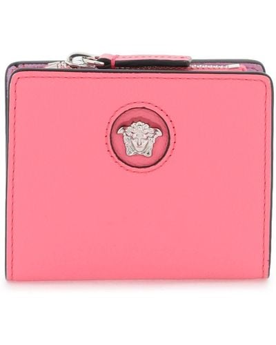 Versace 'la medusa' billetera bifold - Rosa