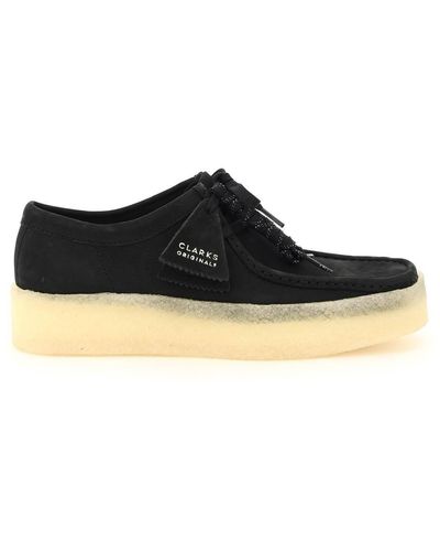Clarks Wallabee Cup Lace Up Shoes - Negro
