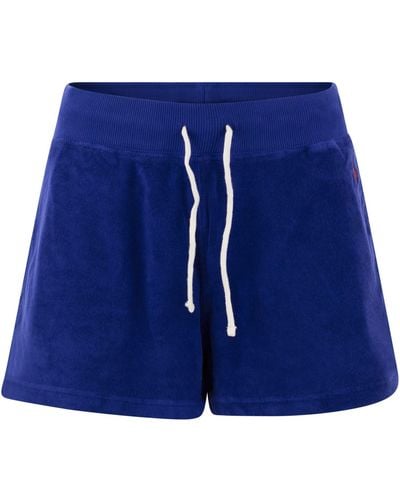 Polo Ralph Lauren Pantalones cortos de esponja de con cordero - Azul