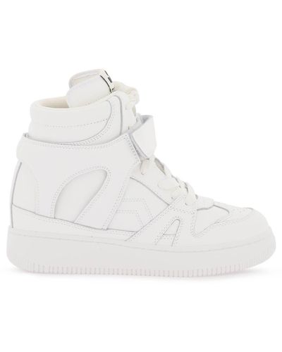 Isabel Marant Ellyn Lederen Sneakers - Wit