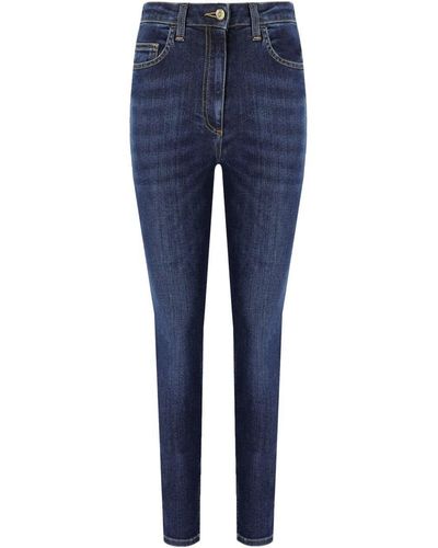 Elisabetta Franchi Vintage Blue Skinny Fit Jeans - Blau