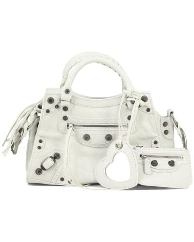 Balenciaga "neo Cagole Xs" Handbag - White
