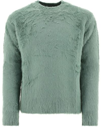 Jil Sander Sweater Featuring Ribbed Hem And Cuffs - Green