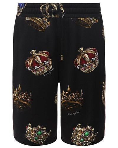 Dolce & Gabbana Pantalones cortos deportivos con el logotipo de dugabanna - Negro