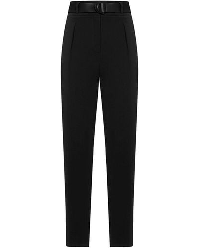 Max Mara Studio Trousers > slim-fit trousers - Noir