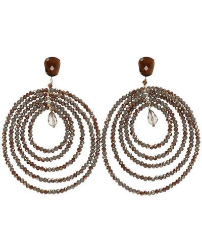 Almala Àlmala Glass Earrings - Metallic