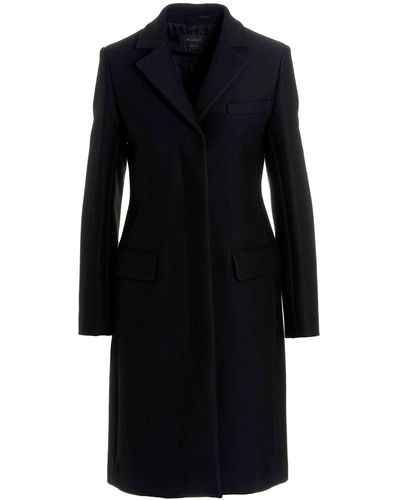 Max Mara Tailored Wool Coat - Black