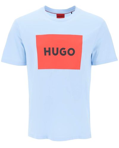 HUGO Dulive T -shirt Met Logobox - Wit