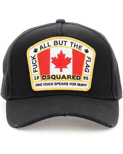 DSquared² Casquette de baseball drapeau canadien - Noir