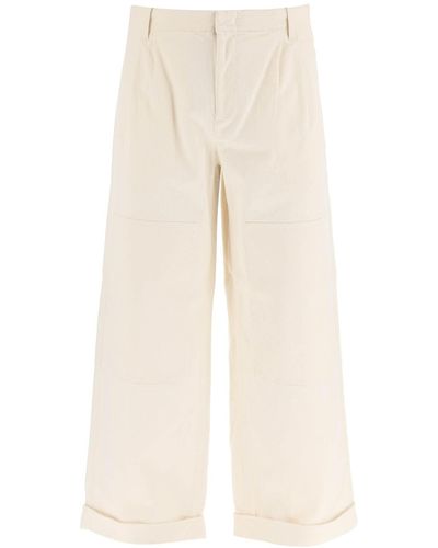 Etro Wide Leg Broek - Naturel