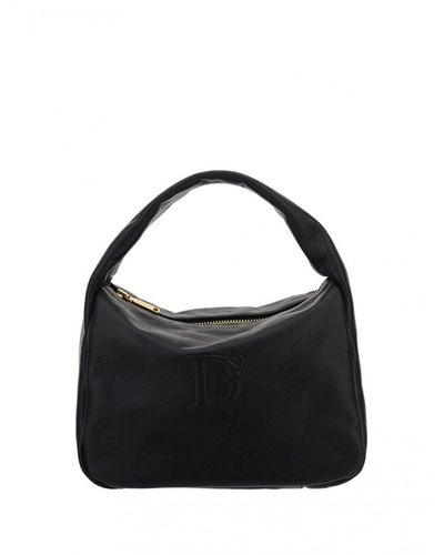 DSquared² Leder Logo Handtasche - Schwarz