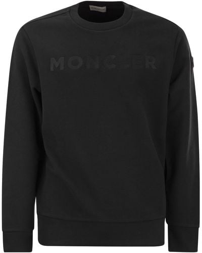 Moncler Sweatshirt mit Logo - Schwarz