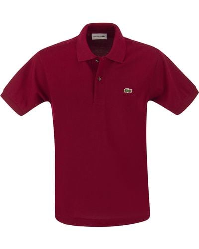 Lacoste Classic Fit Cotton Pique Polo Shirt - Rood