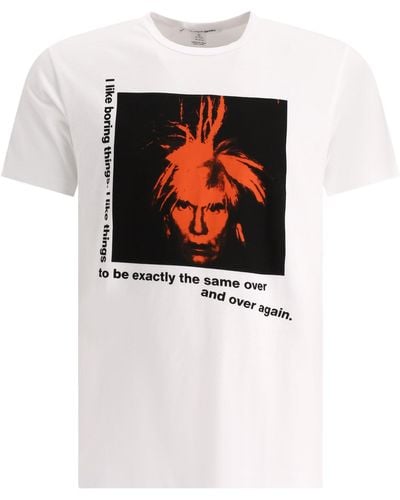 Comme des Garçons "andy Warhol" T -shirt - Wit