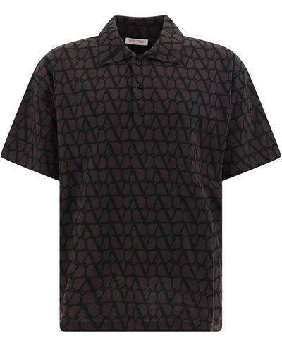 Valentino Toile Iconographe Polo camisa - Negro