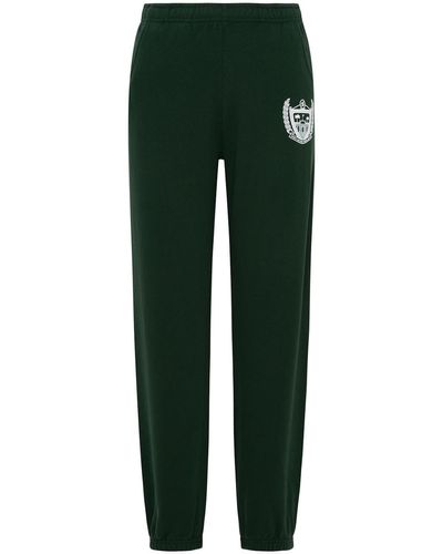 Sporty & Rich Cotton Sporty Pants - Green