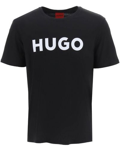 HUGO T Shirt Logata Dulivio - Nero