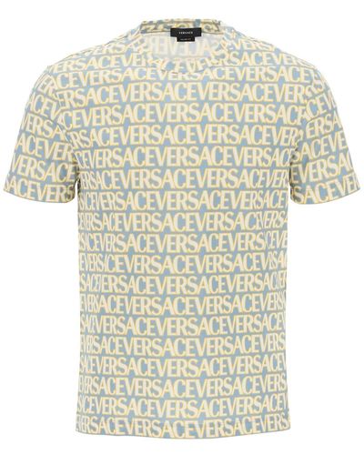 Versace T Shirt Allover - Bianco