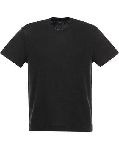 Fedeli Exreme Leinen Flex T -Shirt - Schwarz