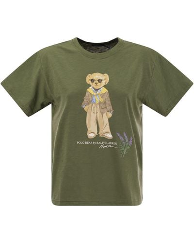 Polo Ralph Lauren Polo Bear Jersey T -shirt - Groen