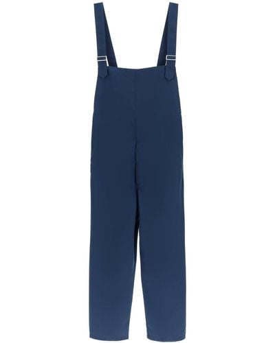 Emporio Armani Recycled Canvas Dungarees - Blue