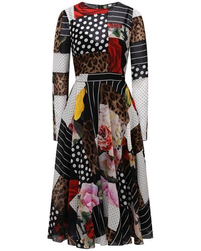 Dolce & Gabbana Midi -jurk - Zwart