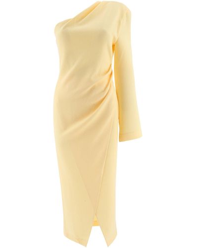 Nanushka Florence Asymmetrisches Kleid - Geel