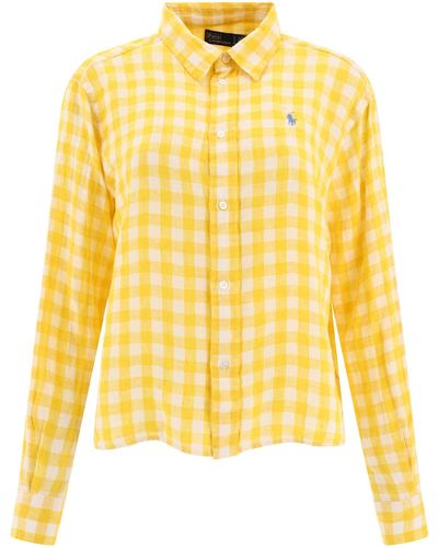 Polo Ralph Lauren "poney" chemise - Jaune