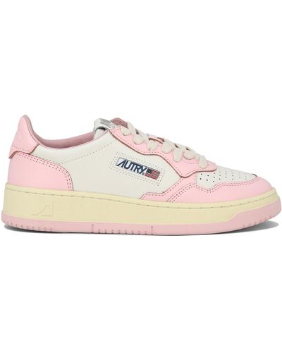 Autry 'Medalist Low' Sneakers - Pink