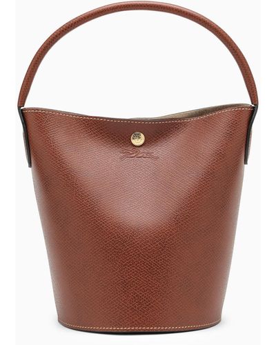 Longchamp S Épure Bucket Bag - Brown