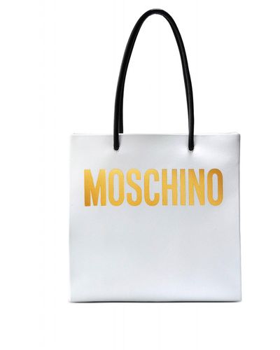 Moschino Logo Tote - Wit