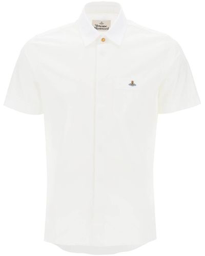 Vivienne Westwood Slim Fit Short Sleeve Shirt - White