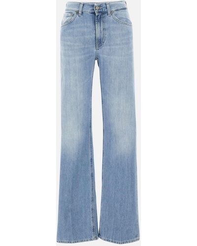 Dondup Mabel Light Denim-Jeans Mit Weitem Bein - Blau