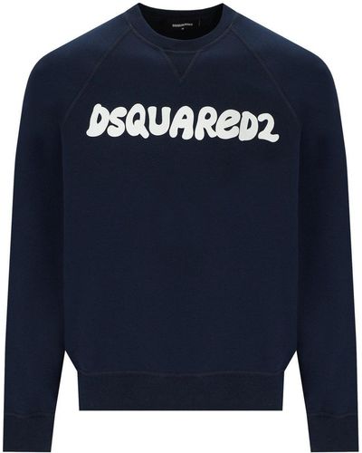 DSquared² D2 cooles blaues Sweatshirt