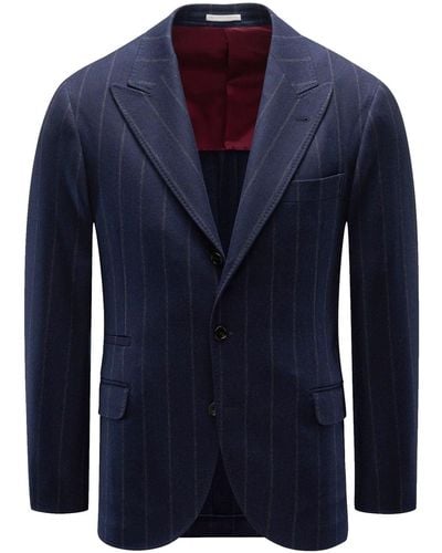 Brunello Cucinelli Wool Jacket - Bleu